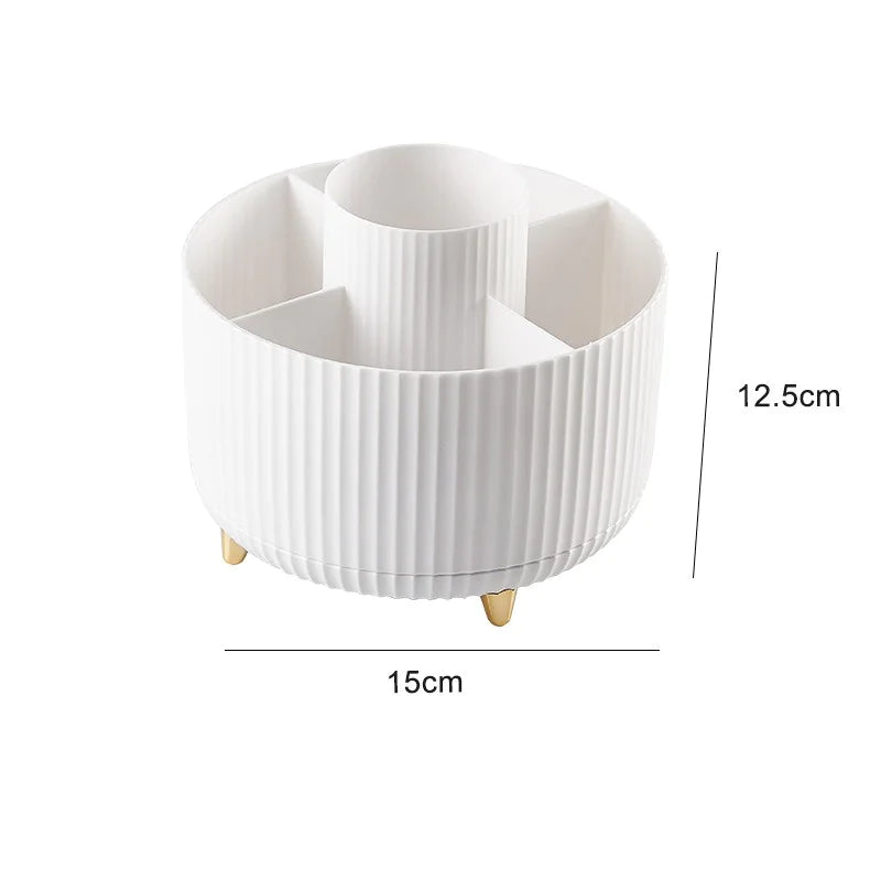 ZARI™ ROTATING DESKTOP MAKEUP ORGANIZER