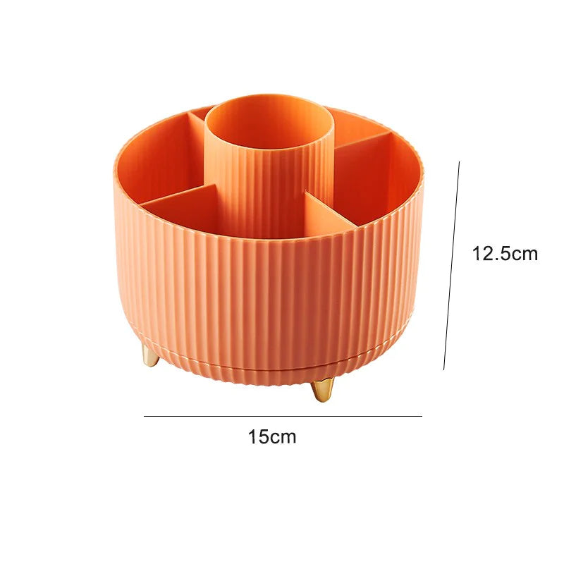 ZARI™ ROTATING DESKTOP MAKEUP ORGANIZER